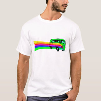 Retro Rainbow Vintage Van T-Shirt