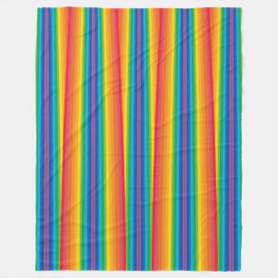 Retro Rainbows Fleece Blanket (3 Sizes)
