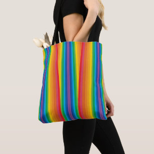 Retro Rainbows Shoulder Tote (2 Sizes)