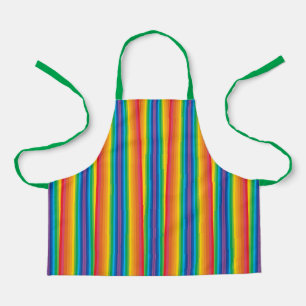 Retro Rainbows Small Apron