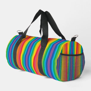 Retro Rainbows Small Duffel Bag