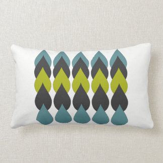 Retro Raindrops5 Lumbar Pillow