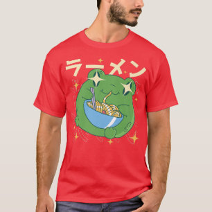 Retro Ramen Frog - Otaku Anime Manga2763 T-Shirt