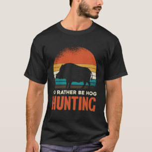 Retro Rather Be Hog Hunting Pullover Hoodie