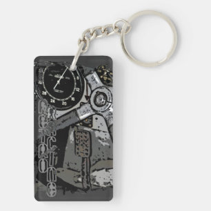 Retro Raycing Keychain