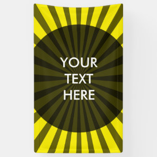 Retro Rays black transparent + your idea Banner