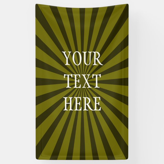 Retro Rays black transparent + your idea Banner (Vertical)