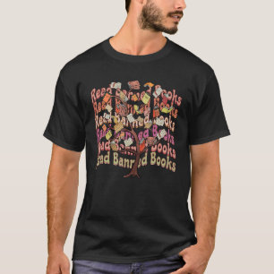 Retro Read Banned Books Librarian Freedom Reader N T-Shirt