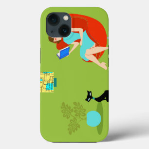 Retro Reading Woman iPad Air Case