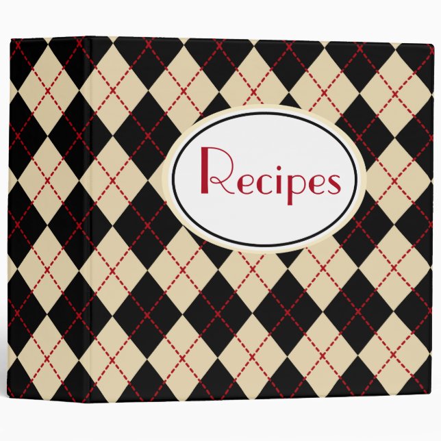 Retro Recipe Binder (Front/Spine)