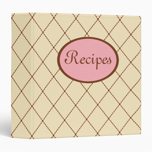 Retro Recipe Binder (Front/Spine)