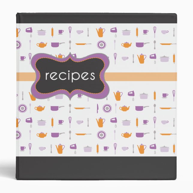 Retro Recipe Book Binder (Front)
