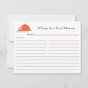 Retro Recipe Card - Orange