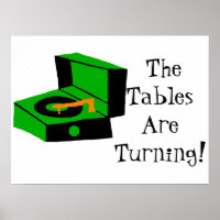 Retro Record Player Poster