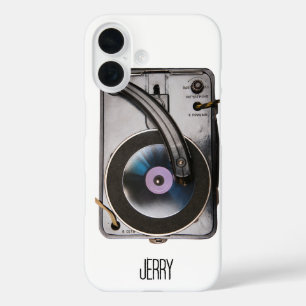 Retro Record Player Vintage Vinyl Lover's  iPhone 16 Case