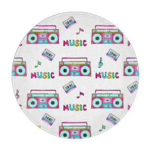 Retro Recorder Tape Seamless Cutting Board