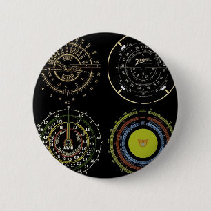 Retro Records 2 Inch Round Button