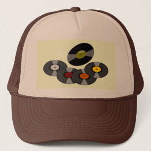Retro Records Trucker Hat - Brown/Beige
