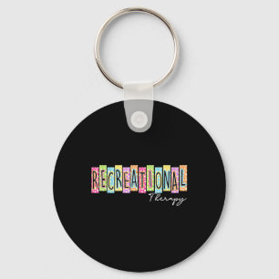 Retro Recreational Therapy Back To School Colourfu Keychain