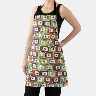 Retro Rectangles with Starbursts  Apron