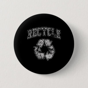 Retro Recycle Protect Nature Earth Day 2 Inch Round Button
