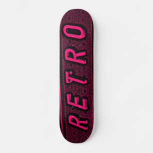 Retro - Red and Black Skateboard