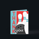 Retro Red and Teal Blue Bowling Thank You Cards<br><div class="desc">Retro Red and Teal Blue Bowling Thank You Cards. Perfect for any bowling birthday,  team or banquet!</div>