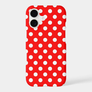 Retro Red and White Polka Dots iPhone 7 case