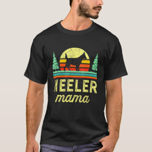 Retro Red Blue Heeler Mom Australain Cattle Dog Ma T-Shirt