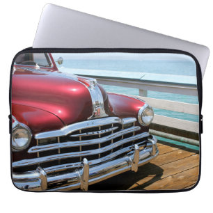 Retro Red Car Laptop Sleeve