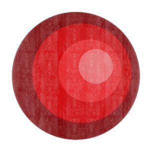 Retro Red Circles Cutting Board