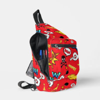 Retro Red Comic Book Pop Art Explosion Pattern