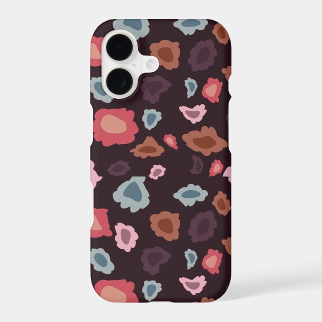 Retro red floral pattern Case-Mate iPhone case (Back)