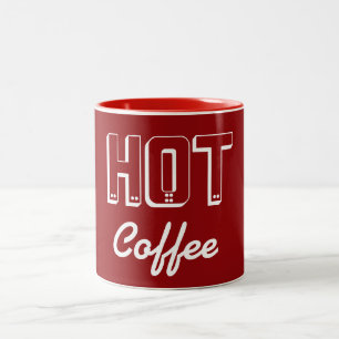 Retro Red Hot Coffee Mug