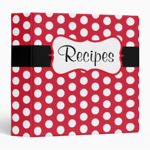 Retro Red Kitchen Recette cadeau Classeur