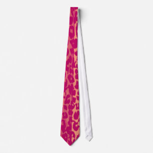 Retro Red Leopard Print Skin Tie
