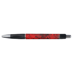 Retro Red Paint Splatter Pen