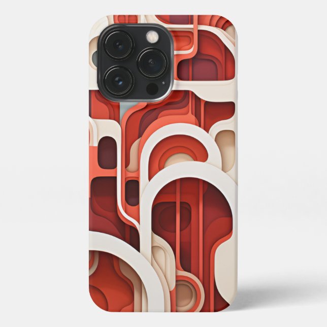 Retro red phone case (Back)