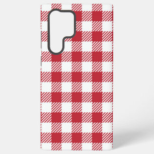 Retro Red Picnic Check Farmhouse Design Samsung Galaxy Case