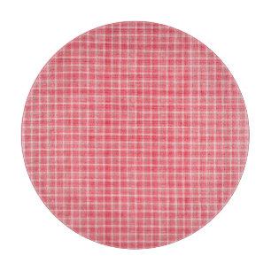Retro red plaid tartan: seamless pattern. cutting board