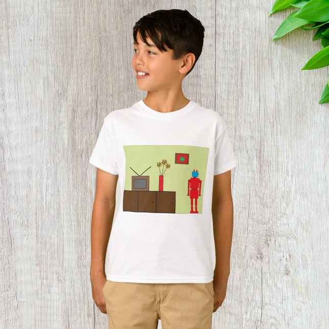 Retro Red Robot T-Shirt (Creator Uploaded)