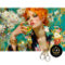 Retro Redhead Tropical Lime Cocktail Decoupage