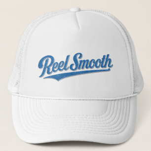 Retro Reel Smooth Fisherman   Salty Fishing Fish Trucker Hat