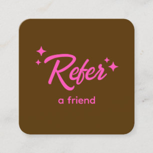 Retro Refer a Friend Referral Card