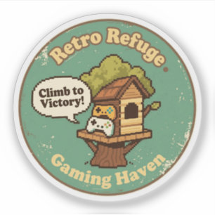Retro Refuge Gaming Haven Pixel Treehouse