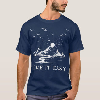 Retro Reggae Music Vintage Styles Take It Easy Art T-Shirt