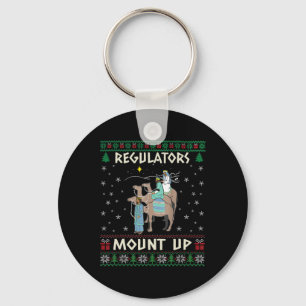 Retro Regulators Mount Up Camel Ugly Christmas Swe Keychain