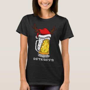 Retro Reindeer Winedeer Reinbeer Matching Couples T-Shirt