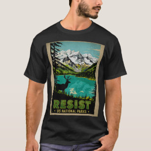 Retro RESIST ALT US National Park NPS Service Vint T-Shirt