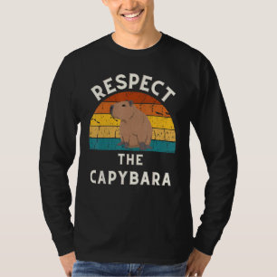 Retro Respect The Capybara Rodent Lover Capibara A T-Shirt